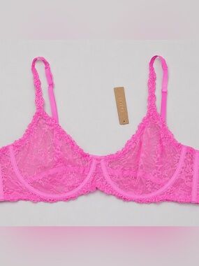 Skims Stretch Lace Intimates underwire scoop bra